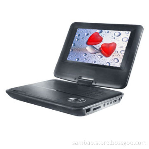 7-inches Portable DVD Player with USB/SD Slots and Analog TV, FM, Game, 270 Degrees SwivelNew
